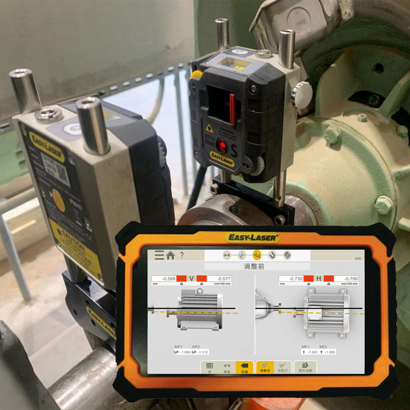 旋轉軸中心對齊找正